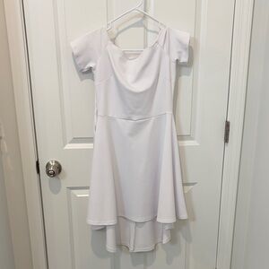 Elegant White Off-Shoulder Dress